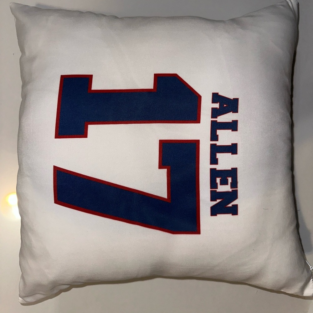 Josh Allen throw pillow